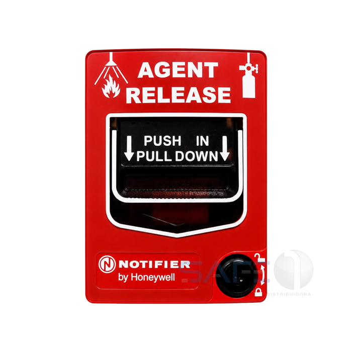 NBG-12LR - Acionador Manual Dupla Ação de Liberação Notifier