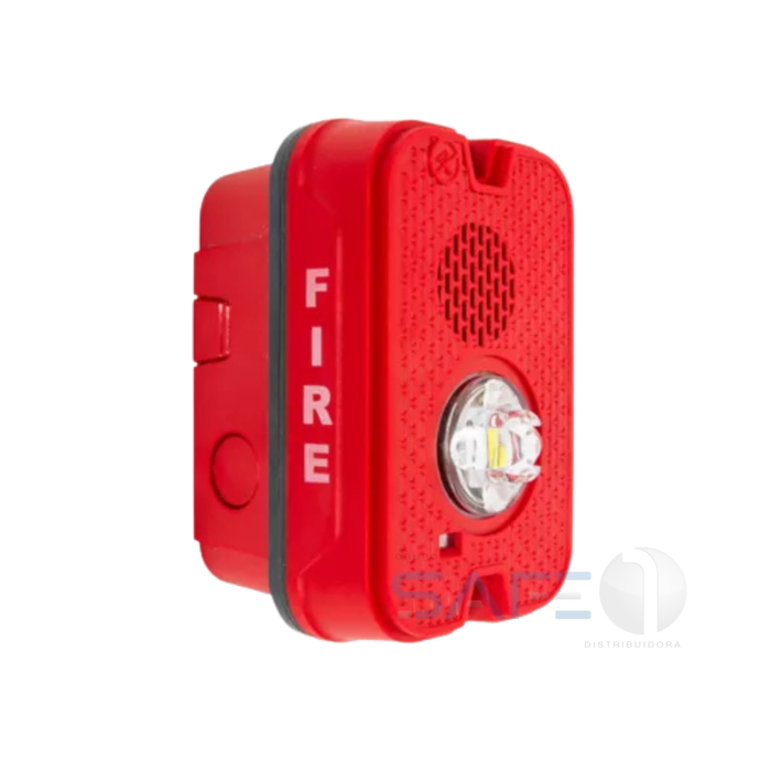 P2GRKLED - Sirene com LED Estroboscópico Vermelha para Exterior System Sensor
