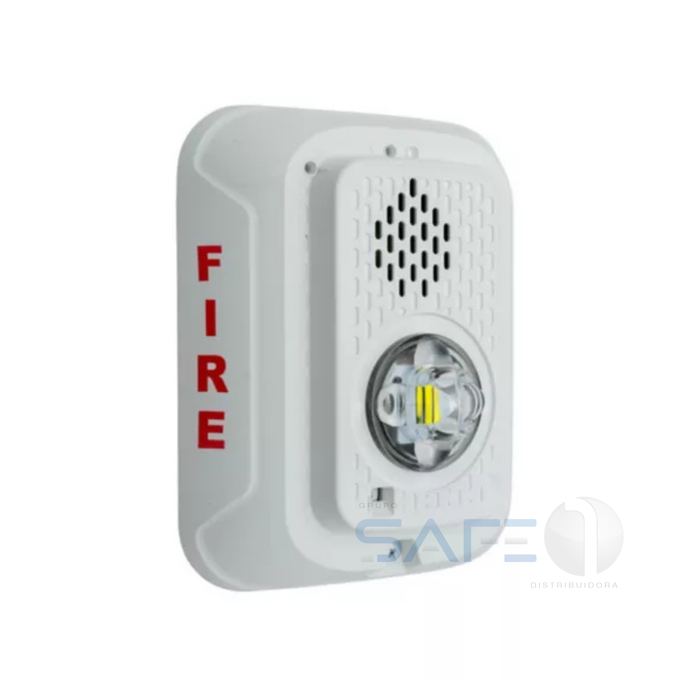 P2WLED - Sirene com LED 2W Branca de Parede System Sensor