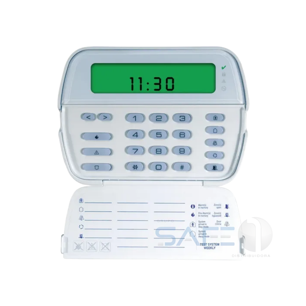 RFK5500L1 – Teclado LCD DSC RFK5500 com Receptor Sem Fio de 433 MHz