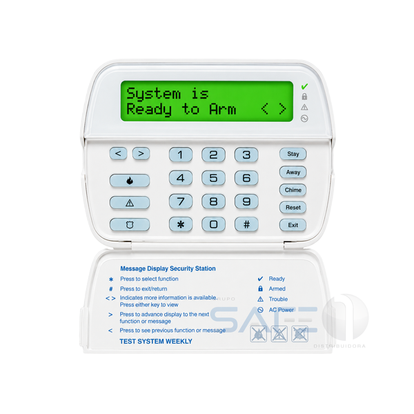 RFK5501 – Teclado LCD DSC RFK5501 com Receptor Sem Fio de 433 MHz