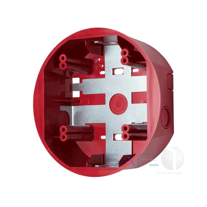 SBBCRL - Caixa de montagem traseira vermelha para teto Systen Sensor