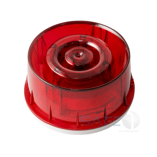 WSS-PR-N05 - Sirene com Flash Endereçável Vermelha para Base B501AP Morley