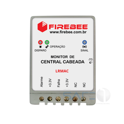 Monitor de alertas sem fio Firebee 21512 LRMAC para central de incêndio cabeada